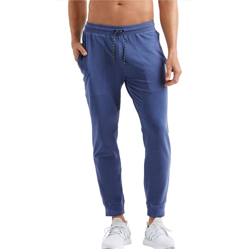 Rhone Bolinas Beach Jogger Mens Large Vintage Wash Blue Terry Sweatpants